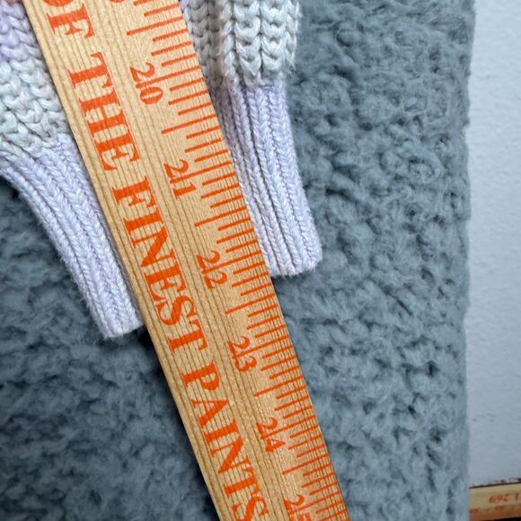 Gap Pastel Rainbow Stripe Chunky Knit V Neck Button Up Cardigan Sweater Small - Picture 6 of 8